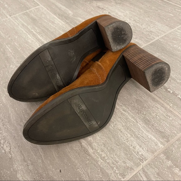 Honey Suede Fraco Sarto Booties - Picture 2 of 9